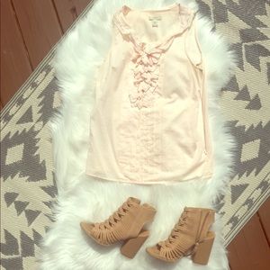 J. Crew ruffled blouse